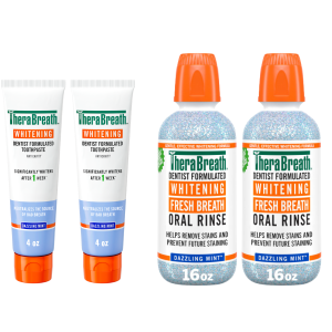 TheraBreath Whitening Oral Rinse & Toothpaste Bundle